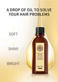 Morocco Hair Essential Oil 60Ml Repair Damaged Hair anti Frizz Nourishing Smoothing Argan Oil for All Hair Types