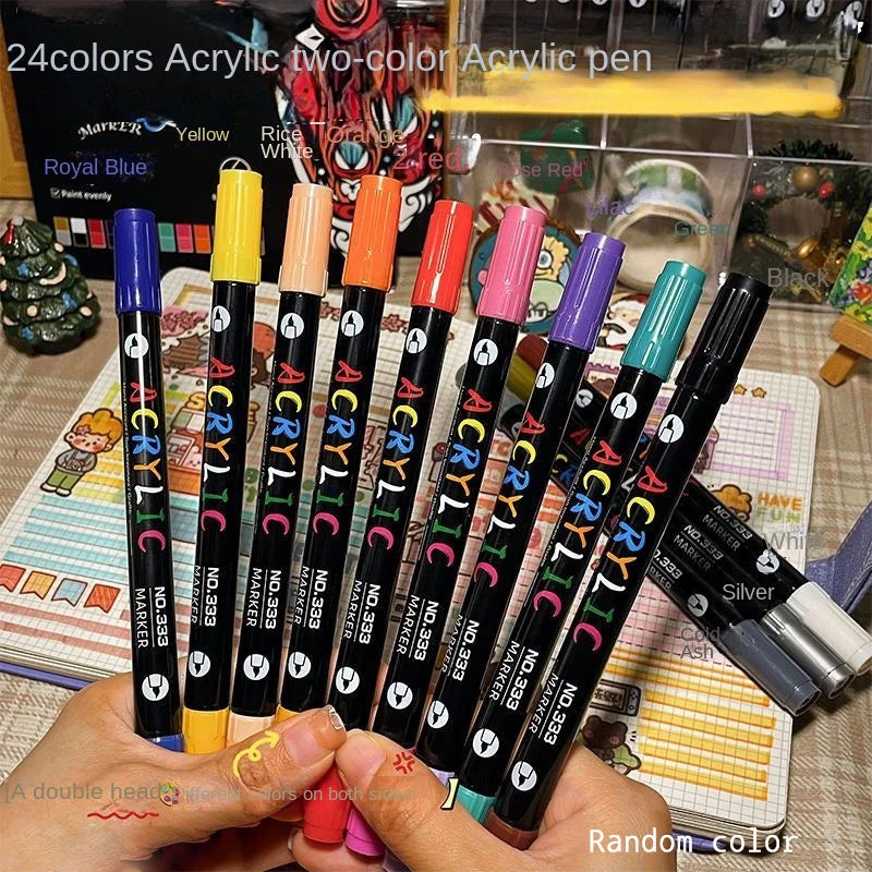Dual Tip Acrylic Paint Marker Set