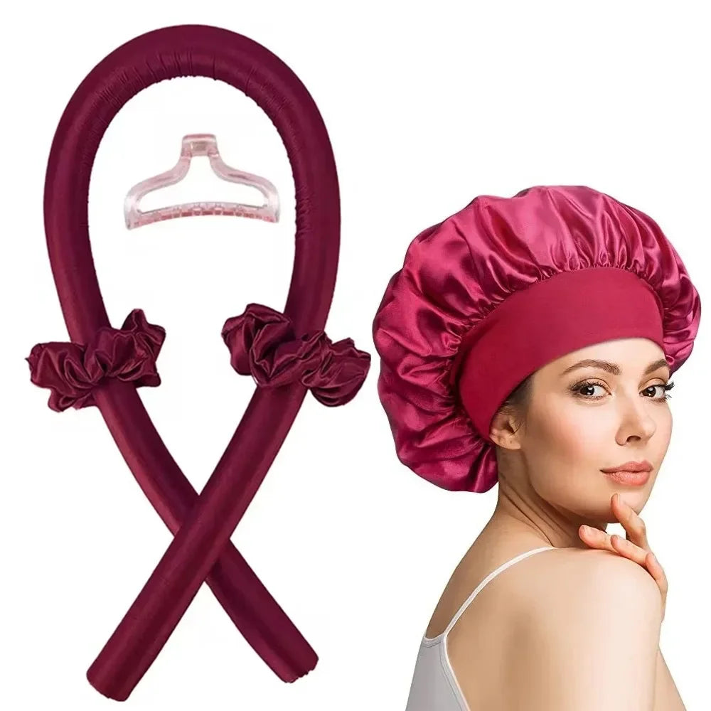 Satin Heatless Curling Set