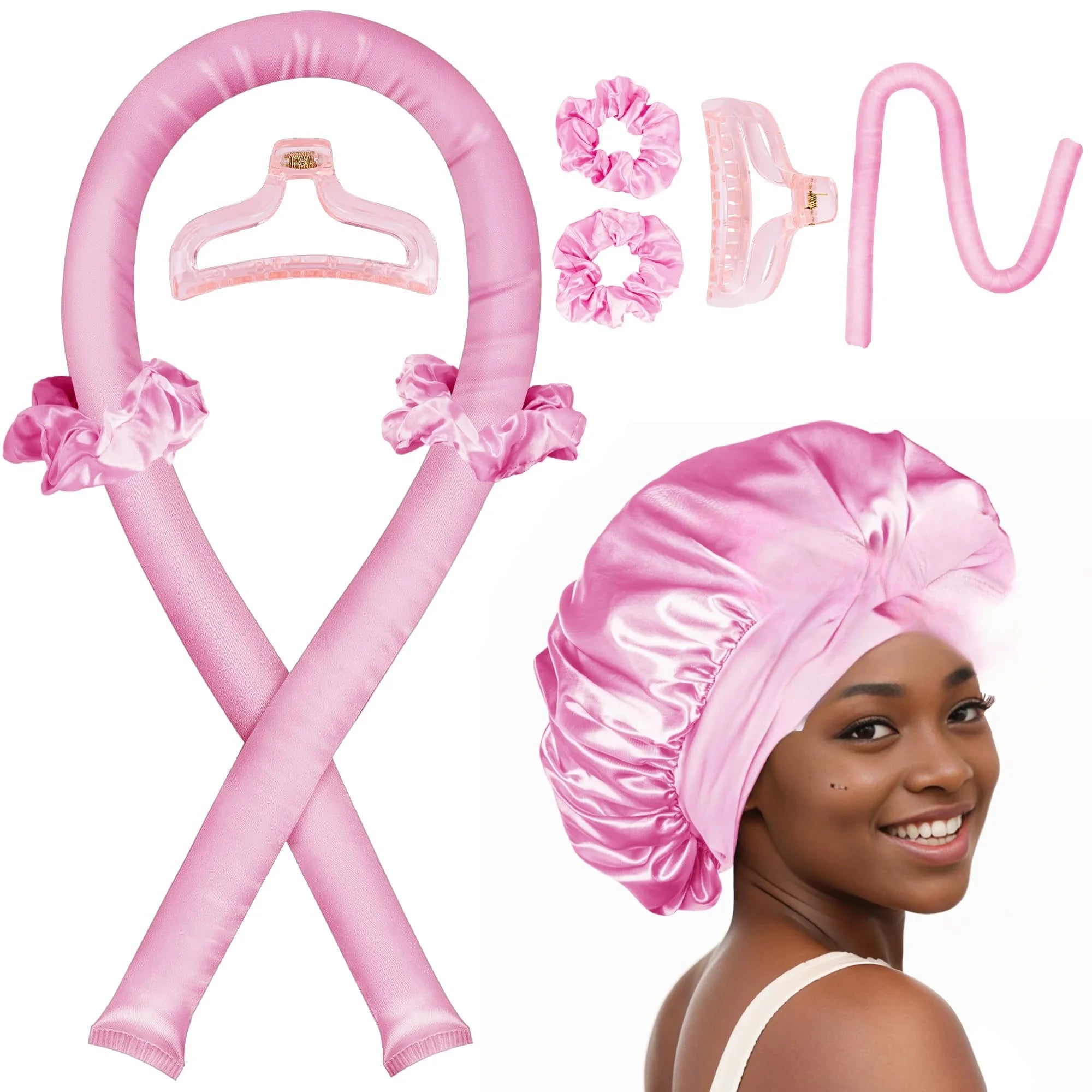 Satin Heatless Curling Set