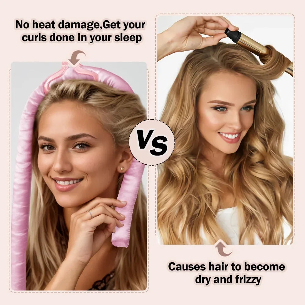 Satin Heatless Curling Set