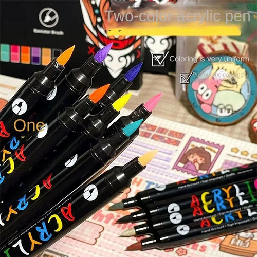 Dual Tip Acrylic Paint Marker Set